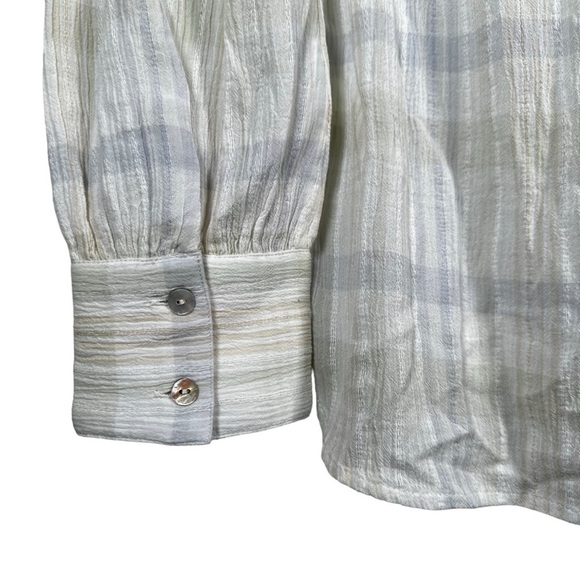 FAHERTY Olli Gauze Organic Cotton Top in Atwood Plaid - Picture 7 of 13
